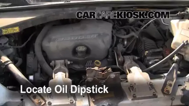 1998 Pontiac Trans Sport Montana 3.4L V6 (4 Door) Aceite Controlar nivel de aceite